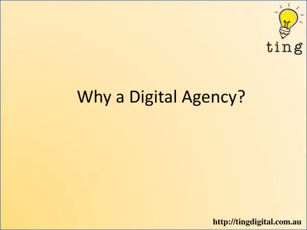 Why a digital agency?
