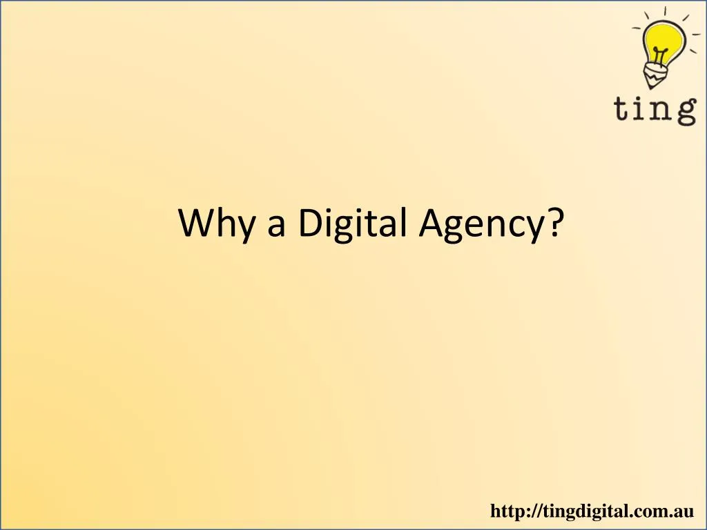 why a digital agency