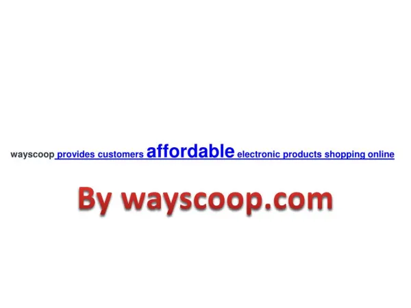 Ways coop provides customers affordable electronic products shopping online