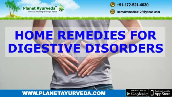 Home Remedies for Digestive Disorders | Natural Treatments