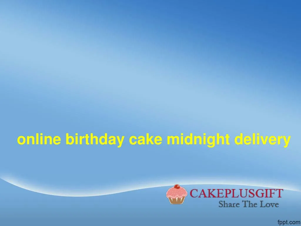 online birthday cake midnight delivery