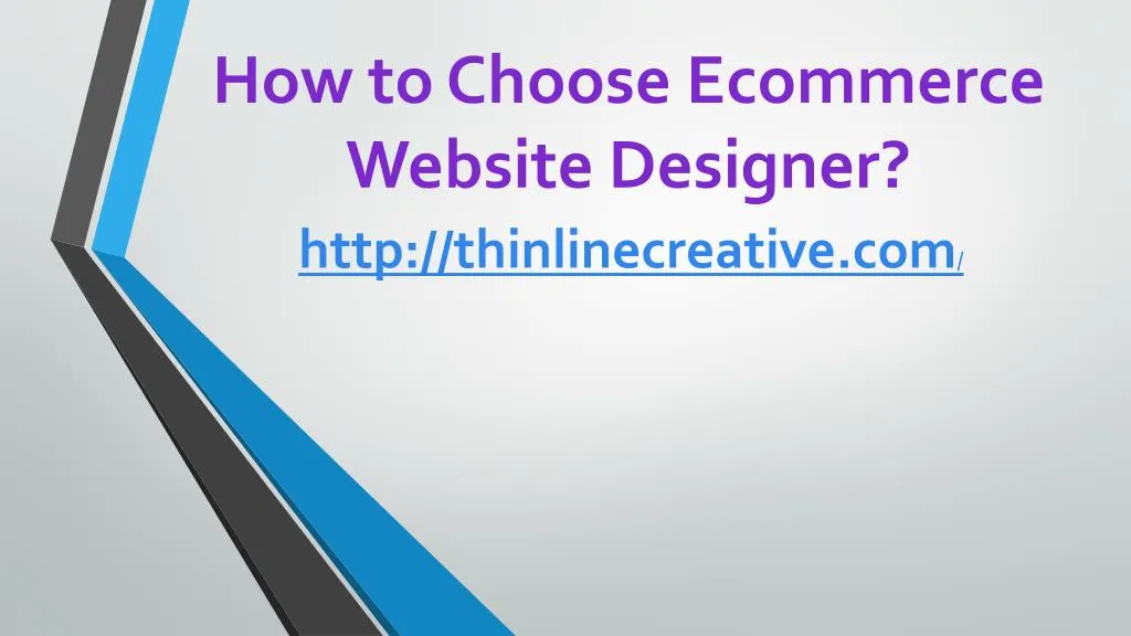 how to choose e commerce website designer