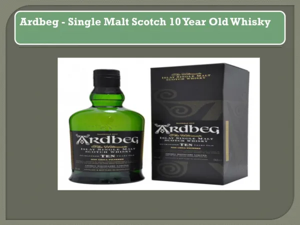 10 year single malt scotch