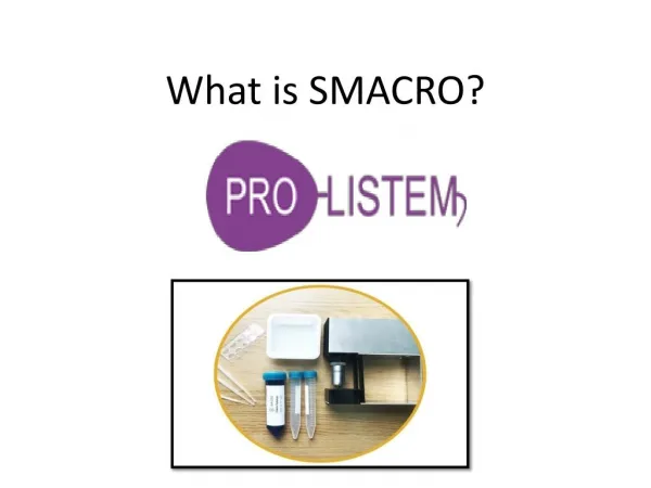What is SMACRO? | Prolistem