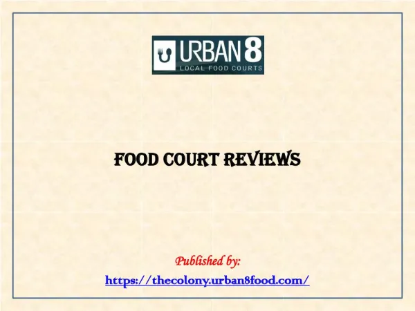 Food Court Reviews