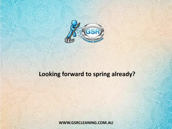 looking forward to spring already