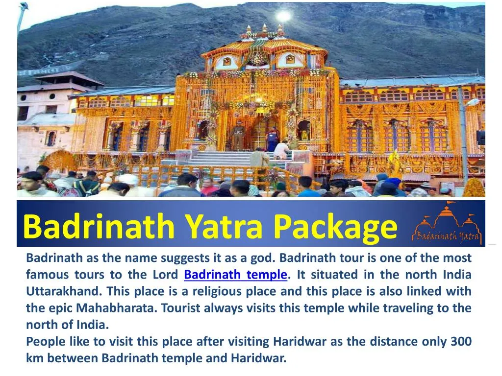 badrinath yatra package