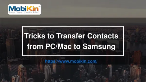 Tricks to Transfer Contacts from PC/Mac to Samsung