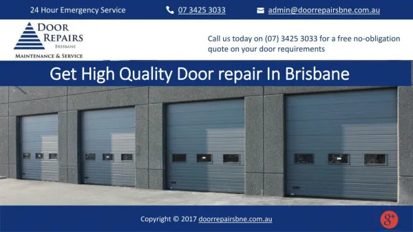 Get High Quality Door repair In Brisbane