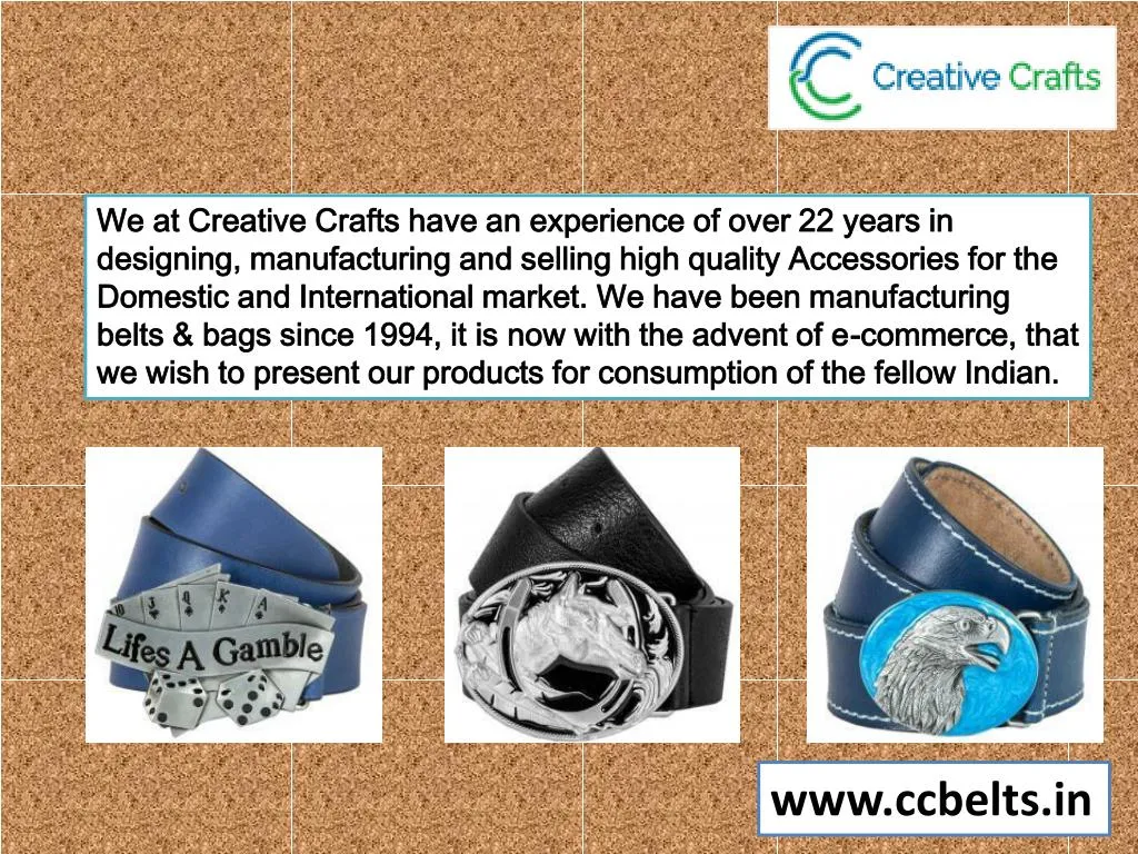 we at creative crafts have an experience of over