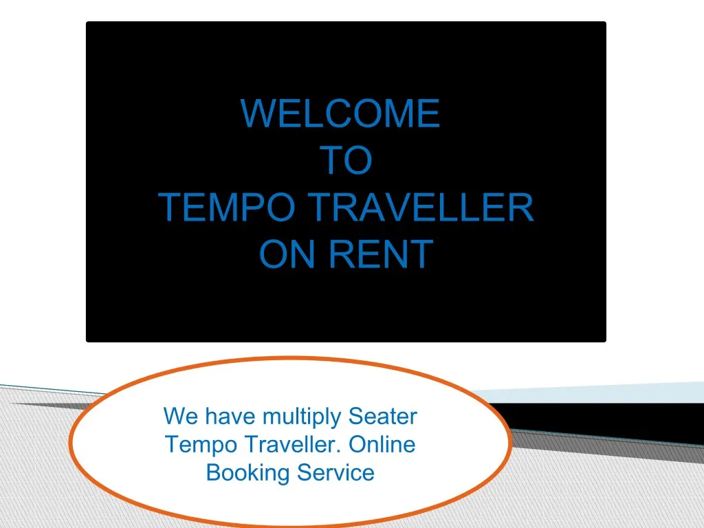 welcome to tempo traveller on rent