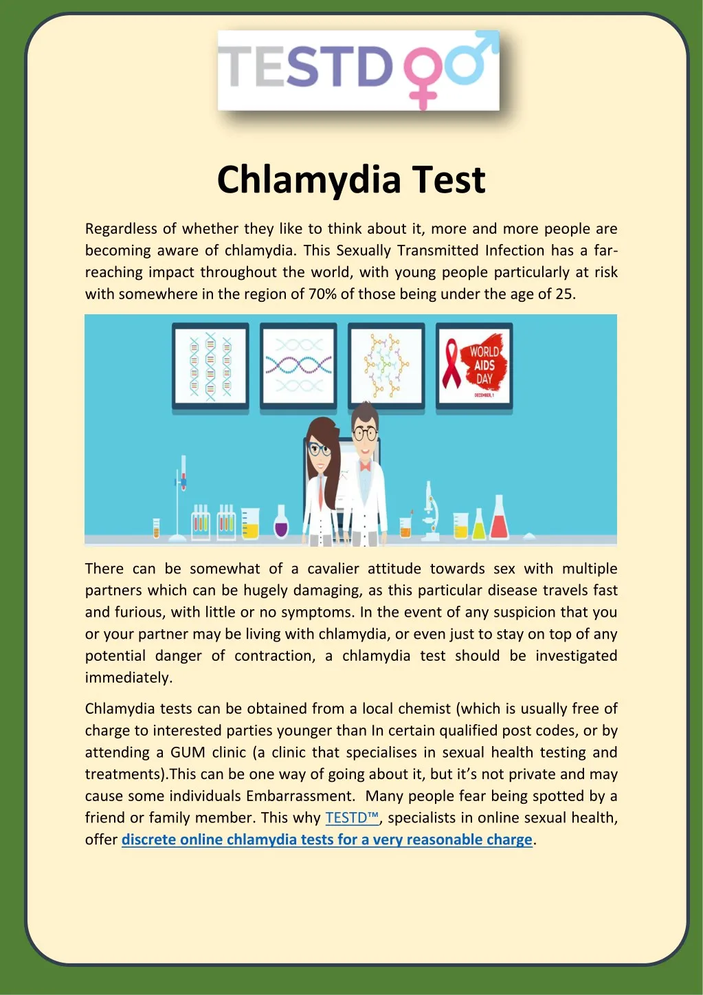 chlamydia test