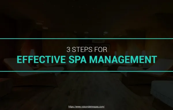 How to Improve Your Spa Management