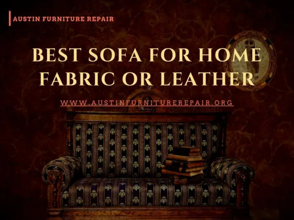 Comparing leather and fabric furniture