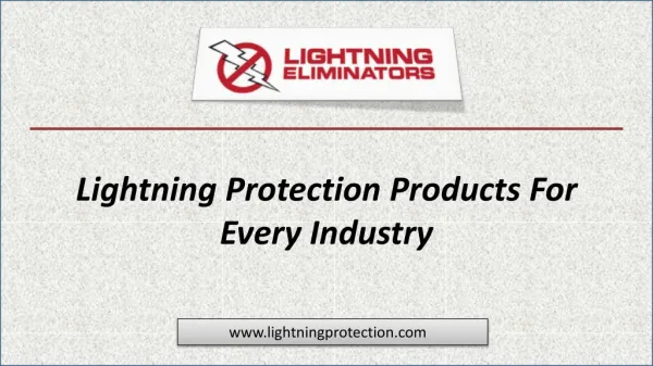 Lightning Protection Products For Every Industry