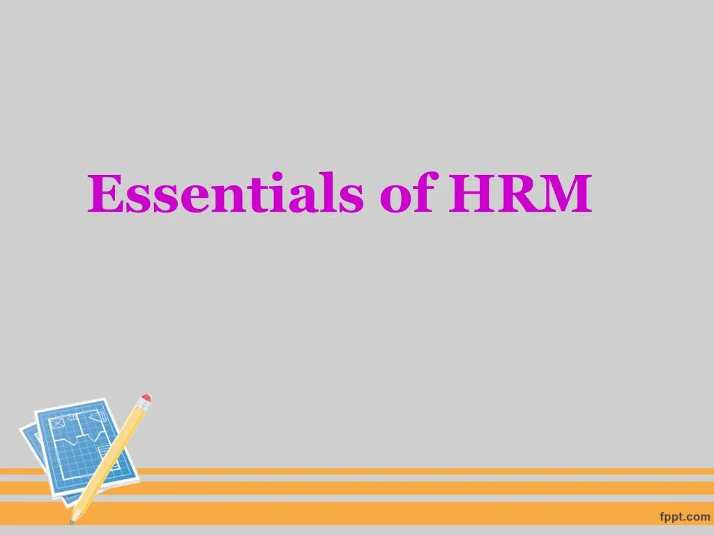 essentials of hrm