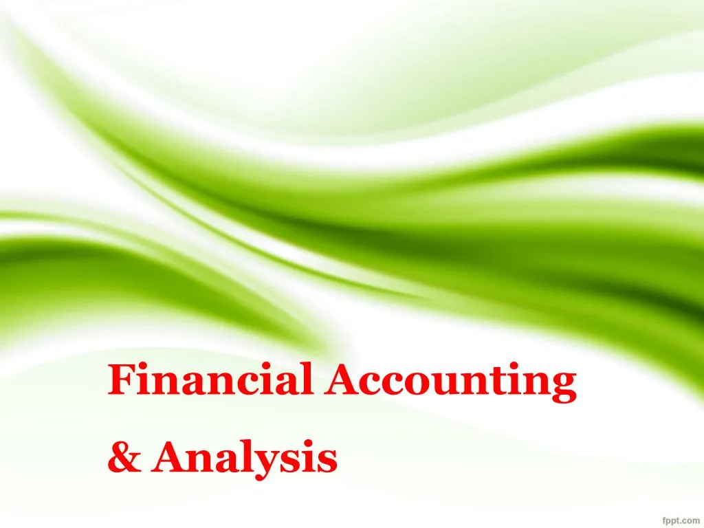financial accounting analysis