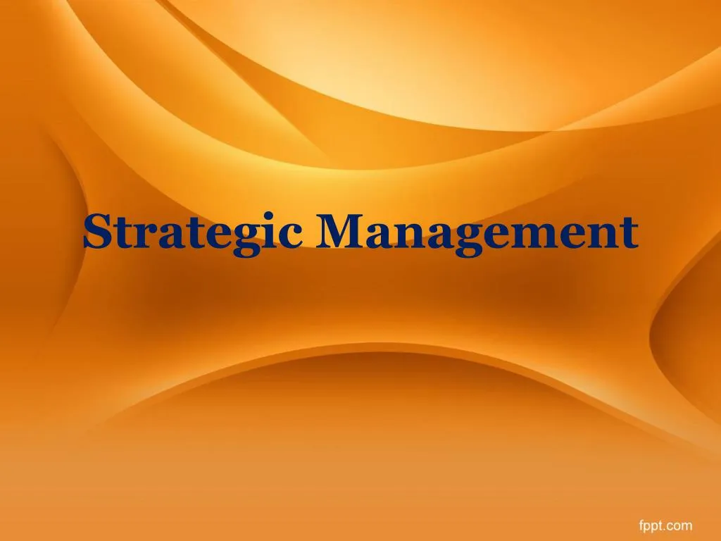 strategic management