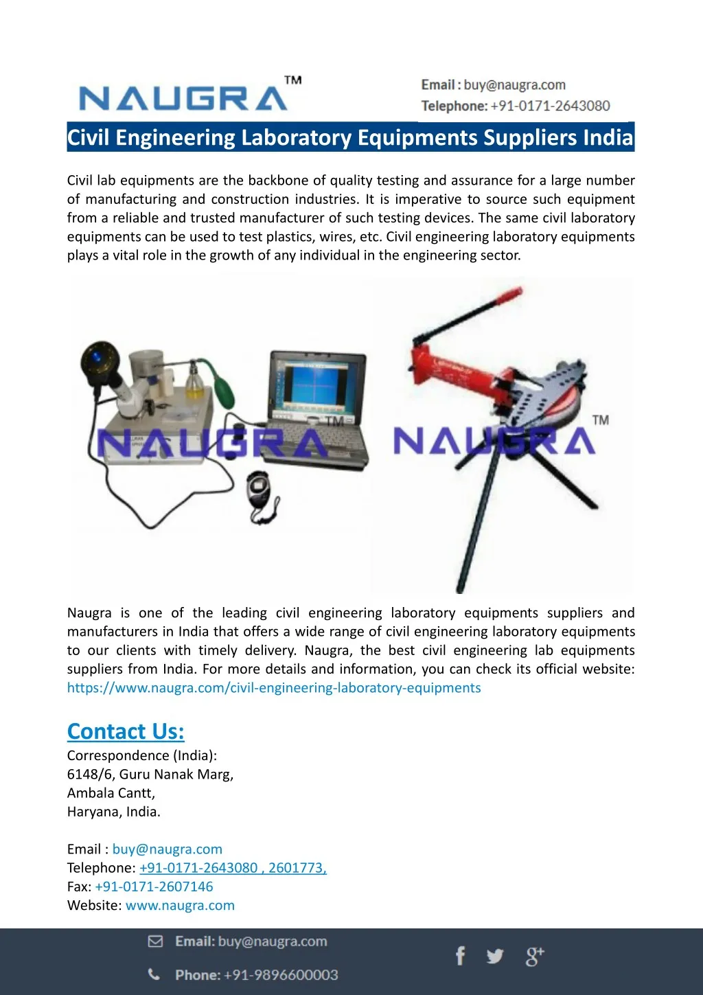 civil engineering laboratory equipments suppliers