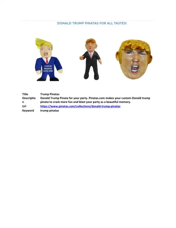 Trump Pinatas