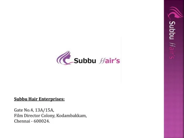 Machine Weft Human Hair Chennai - Subbuhair