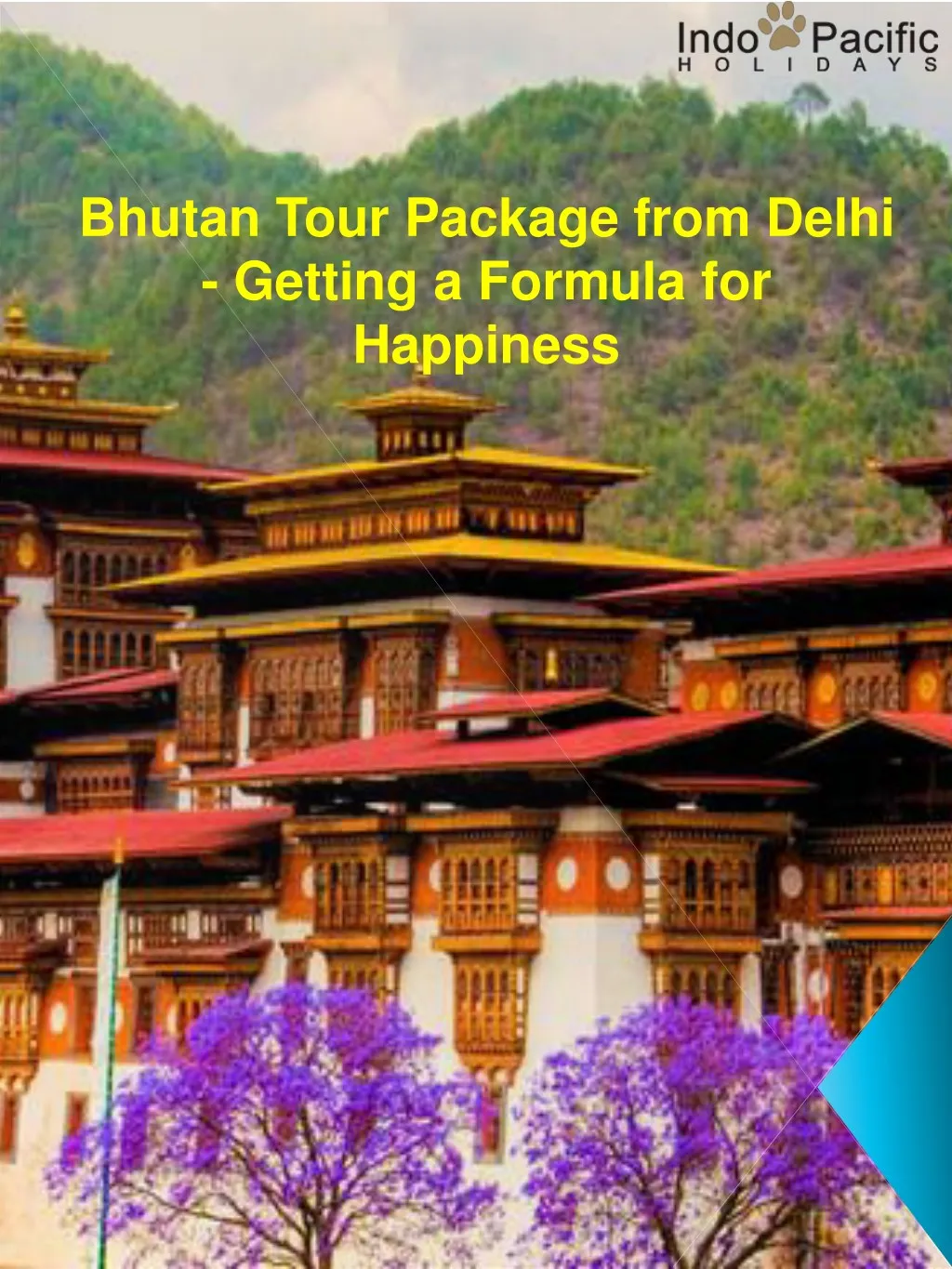 bhutan tour package from delhi getting a formula