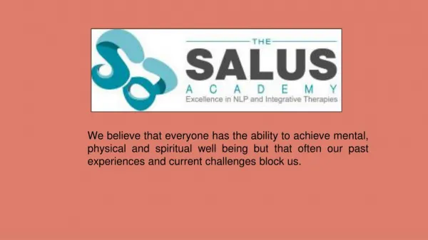 NLP and Hypnotherapy - Salus Academy