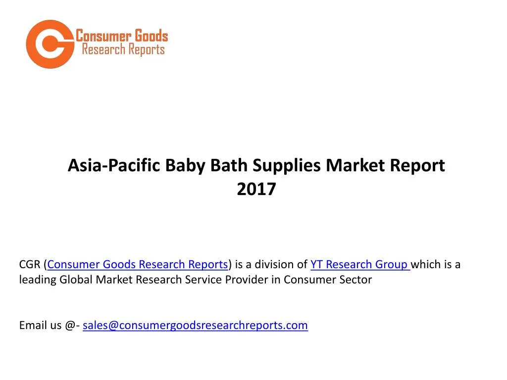 asia pacific baby bath supplies market report 2017