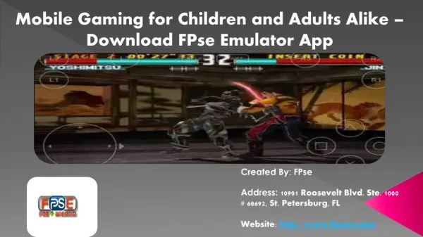 Mobile Gaming for Children and Adults Alike - FPse Emulator