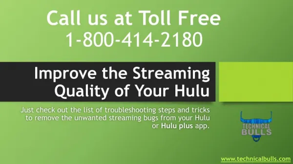 Hulu help - improve the streaming quality of hulu