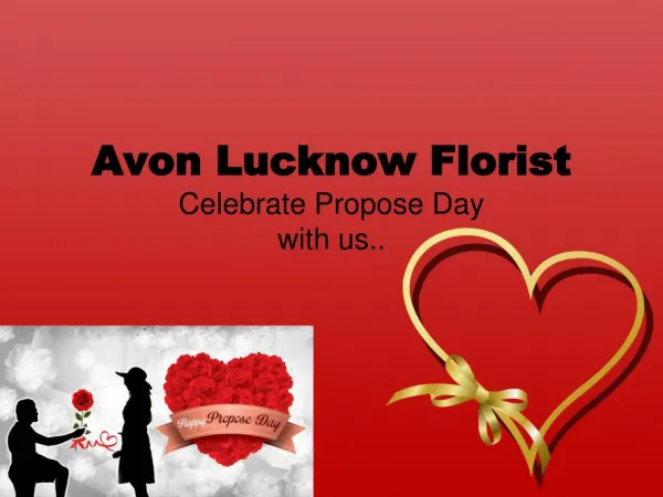 Propose day flower Delivery by Avon Lucknow Florist