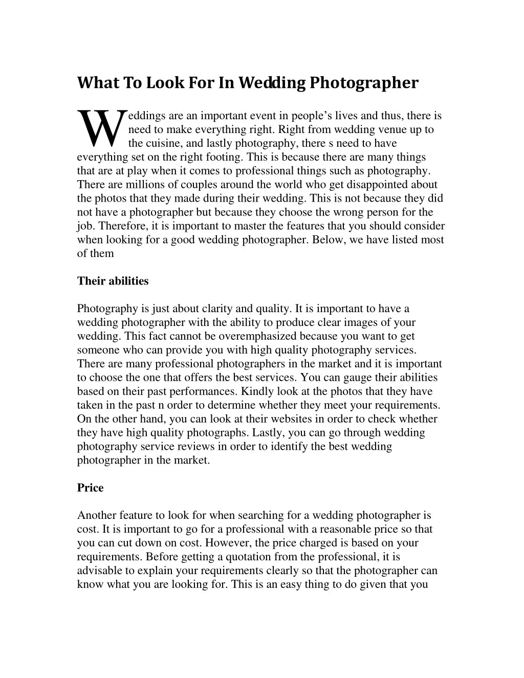 what to look for in wedding photographer eddings
