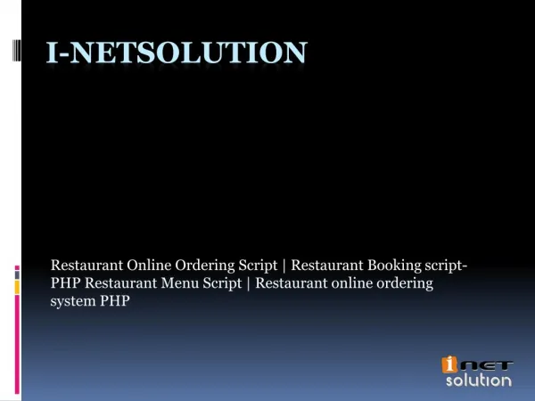 PHP Restaurant Menu Script | Restaurant online ordering system PHP