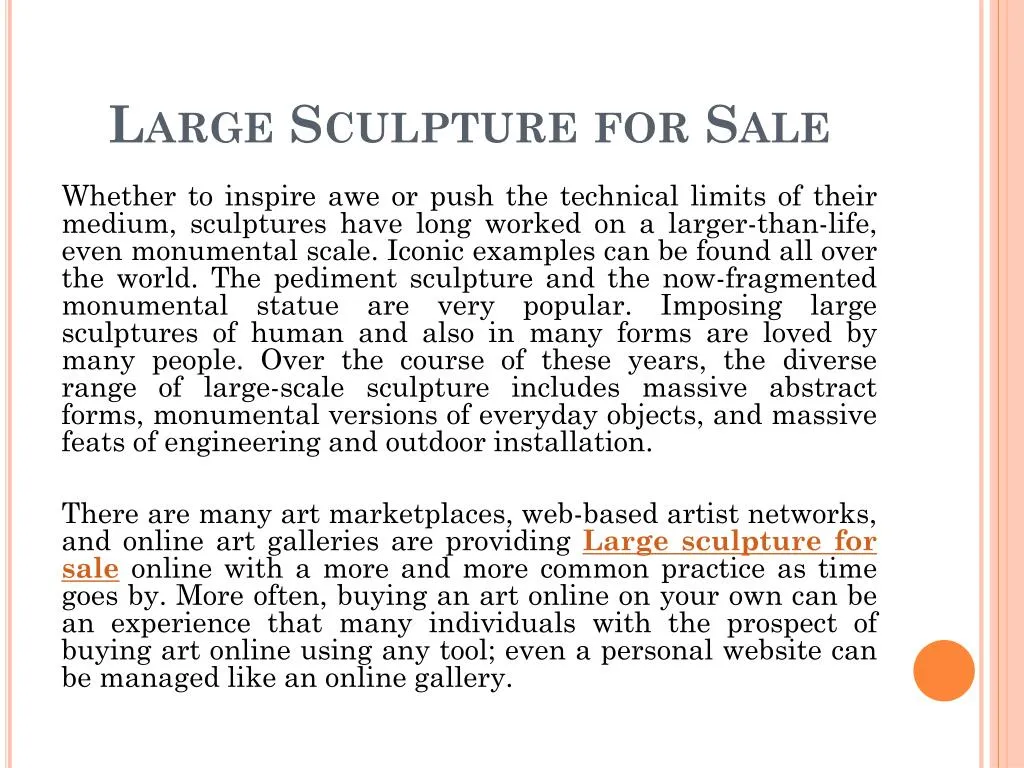 large sculpture for sale