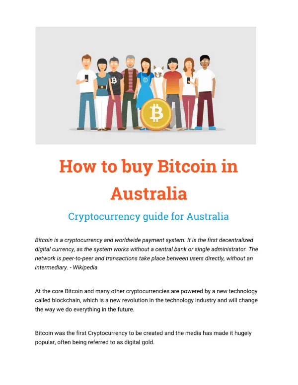 How to Buy Bitcoin in Australia - A Cryptocurrency Guide for Australia