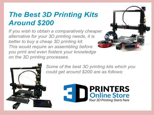 The Best 3D Printing Kits Around $200