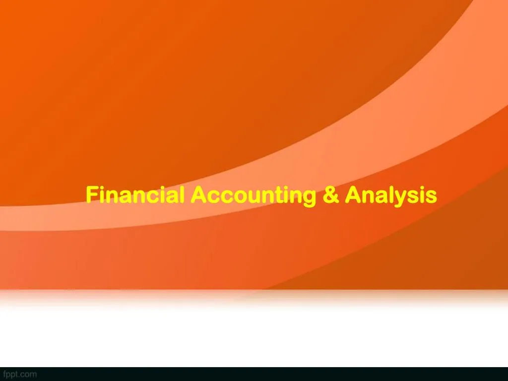 financial accounting analysis