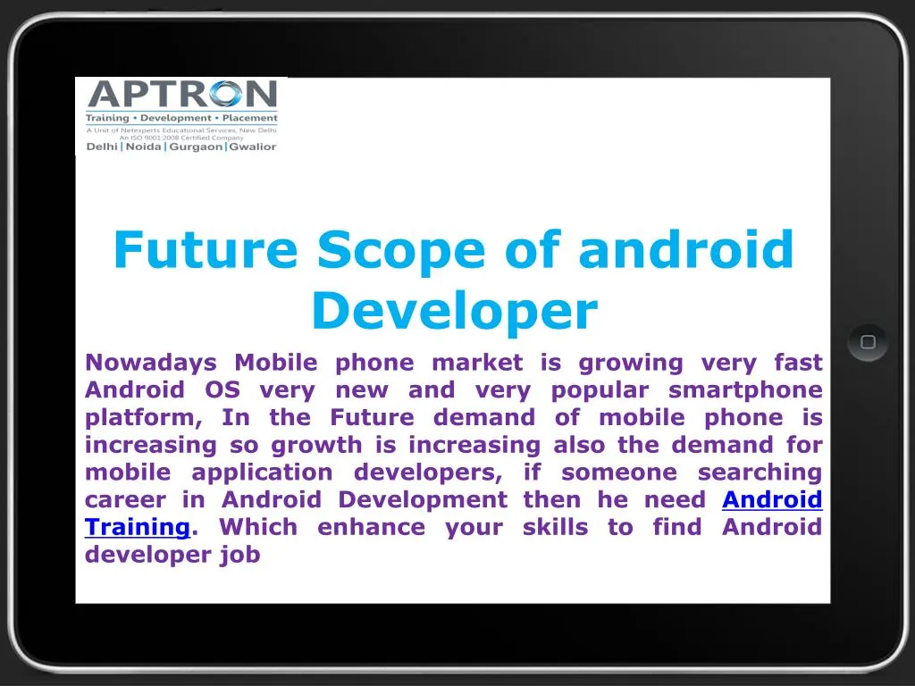 future scope of android developer
