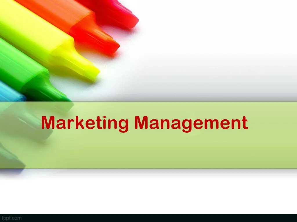 marketing management