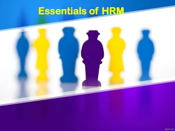 essentials of hrm