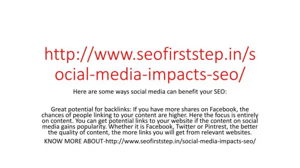 How social media impacts SEO - SEO First Step