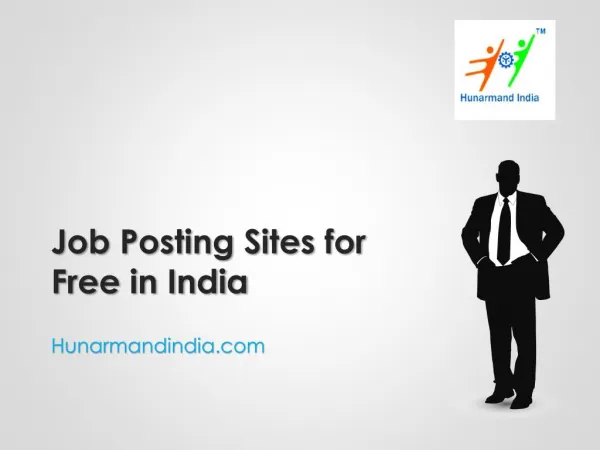 Job Posting Sites for Free India - Hunarmandindia.com