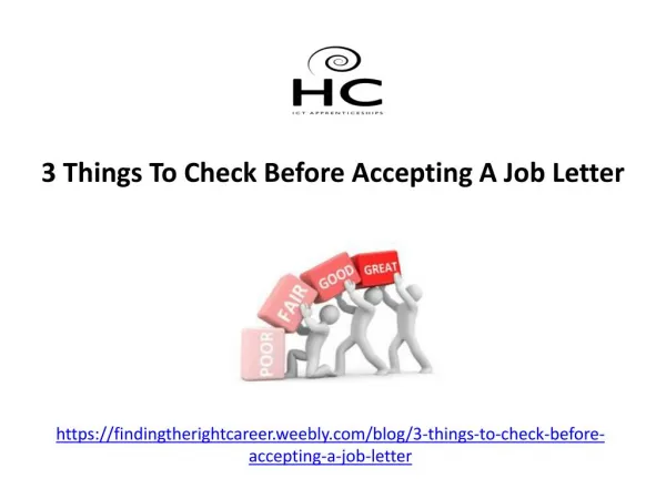 3 Things To Check Before Accepting A Job Letter