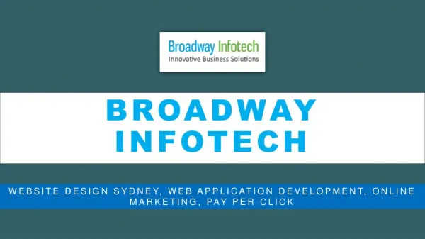 Broadway Info Tech- A Reputed Name in the Field of Online Marketing