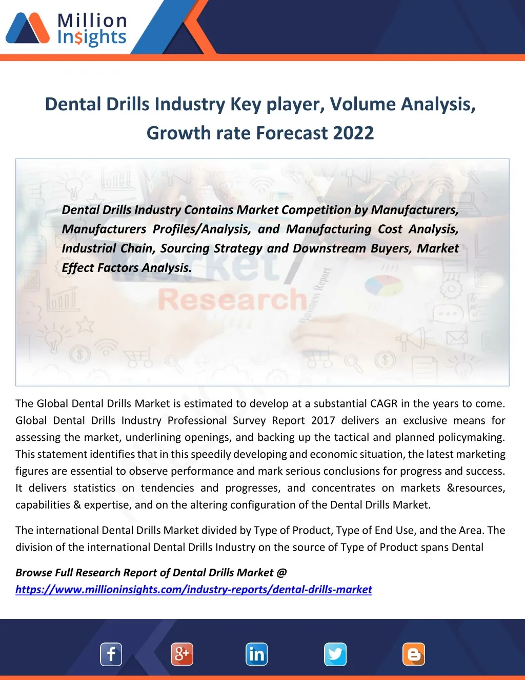 dental drills industry key player volume analysis