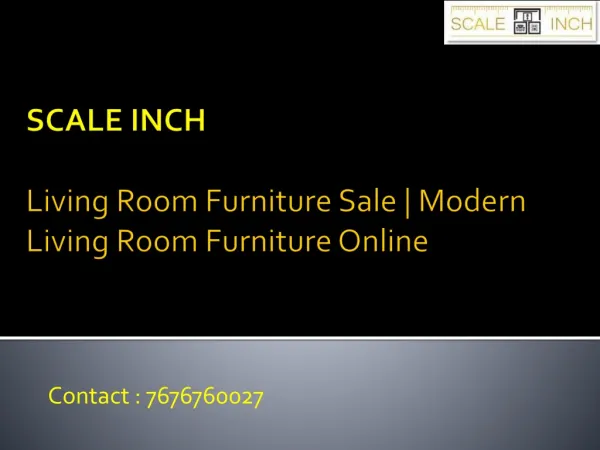 Modern Living Room Wooden Furniture from Scale Inch