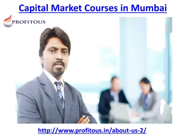 Get the best capital market courses in Mumbai