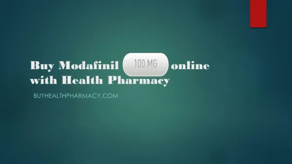 Buy Modafinil 100mg online with Health Pharmacy