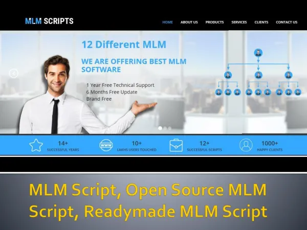 MLM Script, Open Source MLM Script, Readymade MLM Script