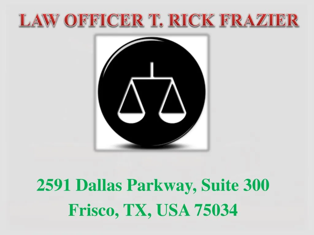 law officer t rick frazier